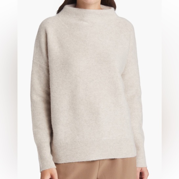 Vince Sweaters - Vince boiled cashmere funnel neck pullover